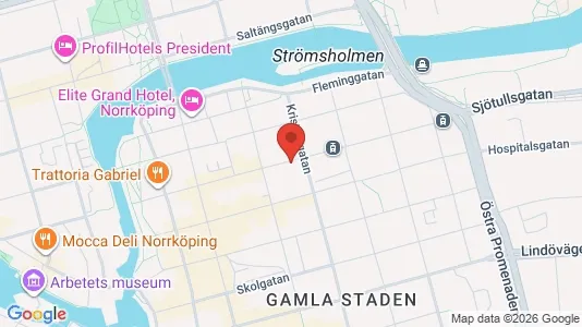Kontorslokaler att hyra i Norrköping - kort over placeringen