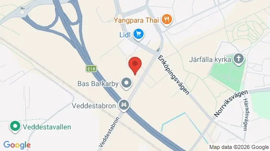 Kontorslokaler att hyra i Järfälla - kort over placeringen