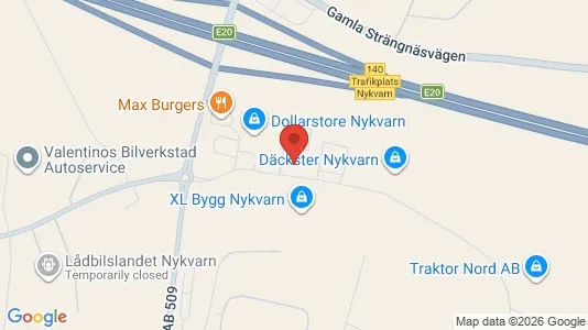 Kontorslokaler att hyra i Nykvarn - kort over placeringen