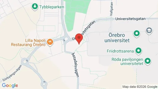 Kontorslokaler att hyra i Örebro - kort over placeringen