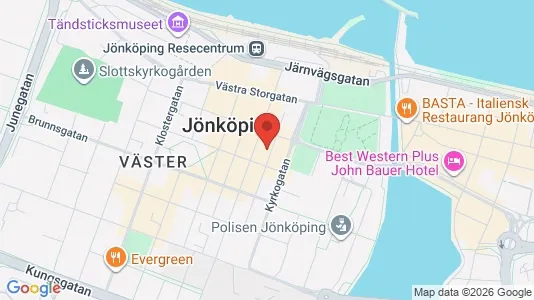 Kontorslokaler att hyra i Jönköping - kort over placeringen