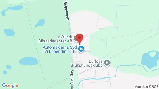 Kontorslokaler att hyra i Burlöv - kort over placeringen