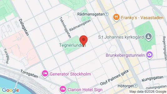Kontorslokaler att hyra i Stockholm Innerstad - kort over placeringen