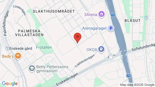 Kontorslokaler att hyra i Söderort - kort over placeringen