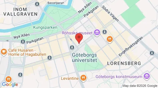 Kontorslokaler att hyra i Göteborg Centrum - kort over placeringen