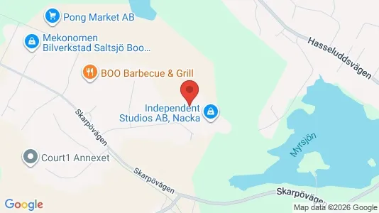 Industrilokaler att hyra i Nacka - kort over placeringen