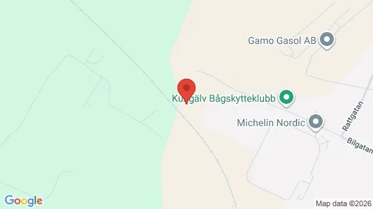 Lagerlokaler att hyra i Kungälv - kort over placeringen