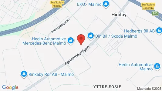 Kontorslokaler att hyra i Fosie - kort over placeringen