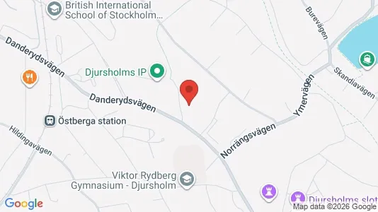Kontorslokaler att hyra i Danderyd - kort over placeringen