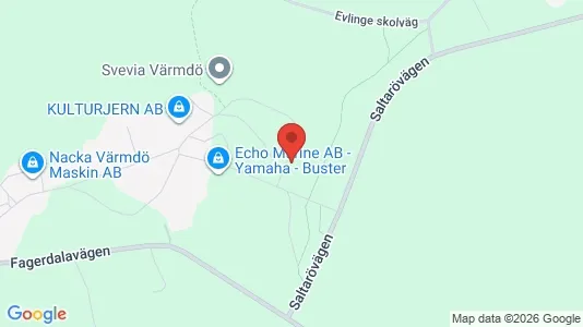Industrilokaler att hyra i Värmdö - kort over placeringen