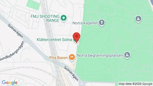 Kontorslokaler att hyra i Solna - kort over placeringen