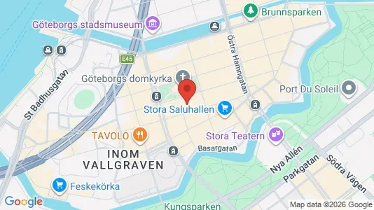 Kontorslokaler att hyra i Göteborg Centrum - kort over placeringen