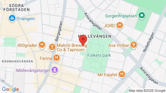 Kontorslokaler att hyra i Malmö Centrum - kort over placeringen