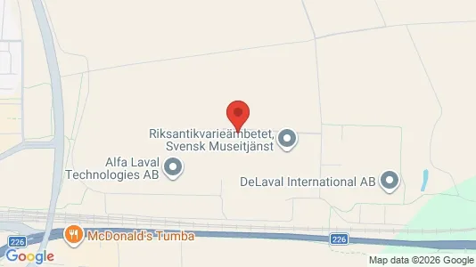 Lagerlokaler att hyra i Botkyrka - kort over placeringen