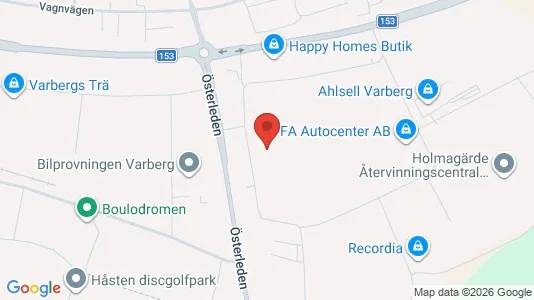 Kontorslokaler att hyra i Varberg - kort over placeringen