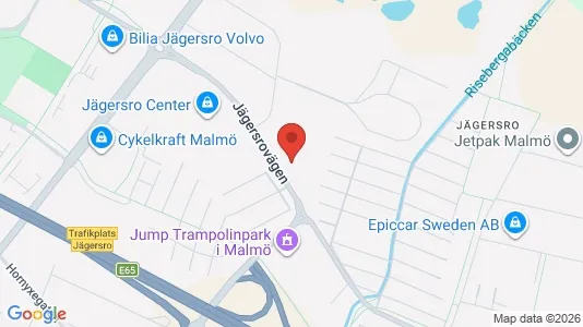 Kontorslokaler att hyra i Husie - kort over placeringen