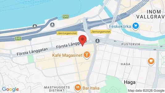 Kontorslokaler att hyra i Göteborg Centrum - kort over placeringen