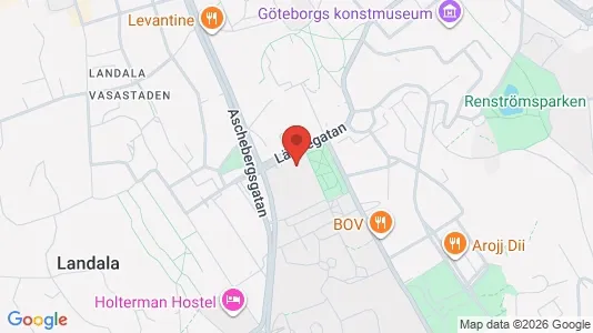 Kontorslokaler att hyra i Johanneberg - kort over placeringen