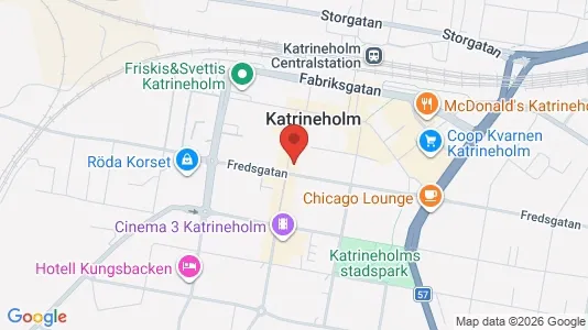 Kontorslokaler att hyra i Katrineholm - kort over placeringen