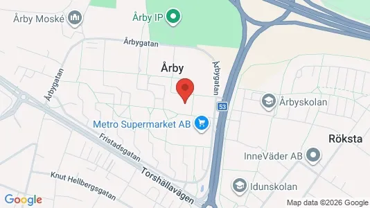 Kontorslokaler att hyra i Eskilstuna - kort over placeringen