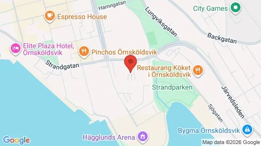 Kontorslokaler att hyra i Örnsköldsvik - kort over placeringen