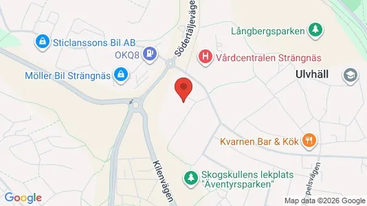 Kontorslokaler att hyra i Strängnäs - kort over placeringen