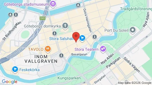 Kontorslokaler att hyra i Göteborg Centrum - kort over placeringen