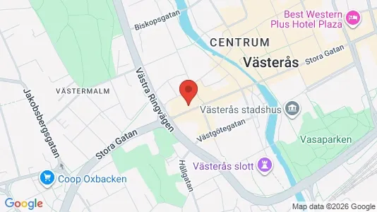 Kontorslokaler att hyra i Västerås - kort over placeringen