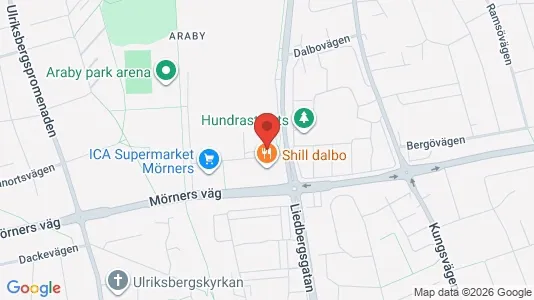 Kontorslokaler att hyra i Växjö - kort over placeringen