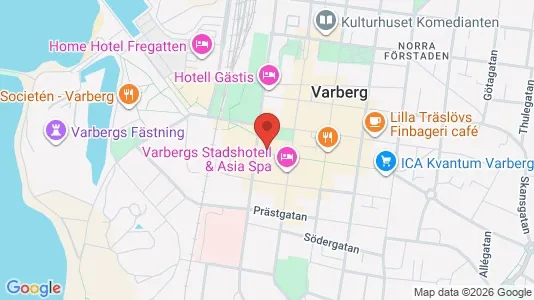 Kontorslokaler att hyra i Varberg - kort over placeringen