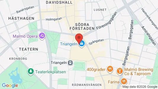 Kontorslokaler att hyra i Malmö Centrum - kort over placeringen