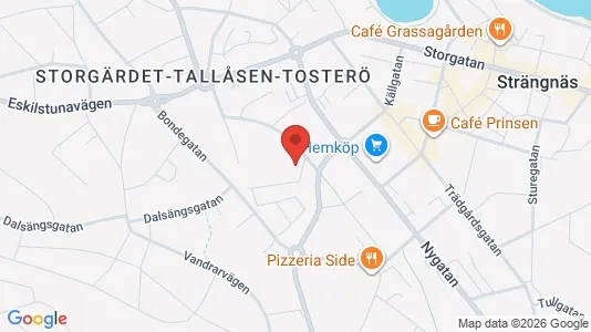 Kontorslokaler att hyra i Strängnäs - kort over placeringen