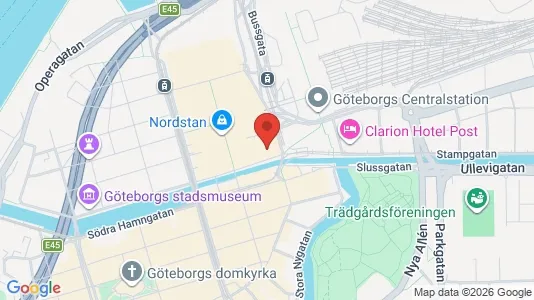 Kontorslokaler att hyra i Göteborg Centrum - kort over placeringen