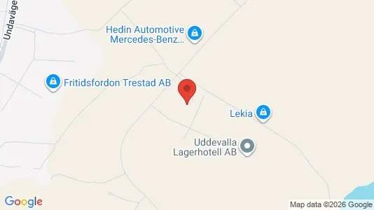 Industrilokaler att hyra i Uddevalla - kort over placeringen