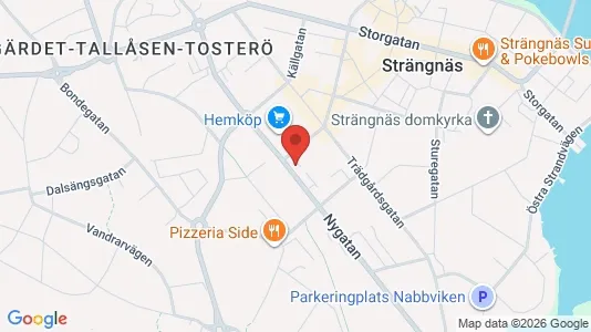 Kontorslokaler att hyra i Strängnäs - kort over placeringen