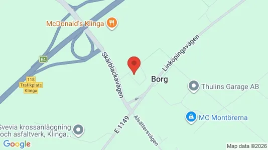 Industrilokaler att hyra i Norrköping - kort over placeringen