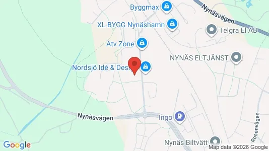 Industrilokaler att hyra i Nynäshamn - kort over placeringen