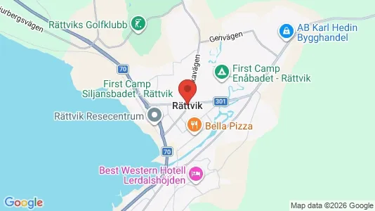 Kontorslokaler att hyra i Rättvik - kort over placeringen