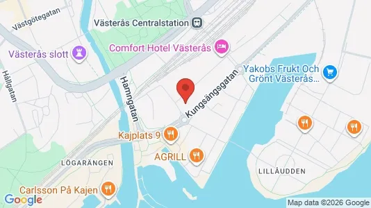 Kontorslokaler att hyra i Västerås - kort over placeringen