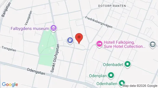 Lagerlokaler att hyra i Falköping - kort over placeringen