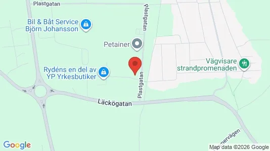 Industrilokaler att hyra i Lidköping - kort over placeringen