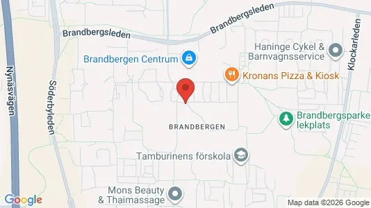 Kontorslokaler att hyra i Haninge - kort over placeringen