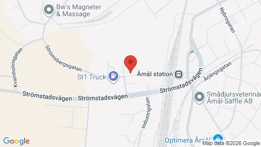 Lagerlokaler att hyra i Åmål - kort over placeringen