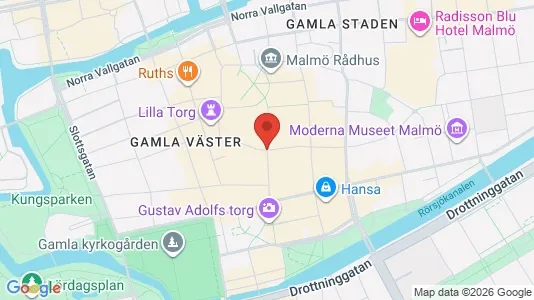 Kontorslokaler att hyra i Malmö Centrum - kort over placeringen