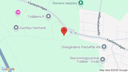 Industrilokaler att hyra i Varberg - kort over placeringen
