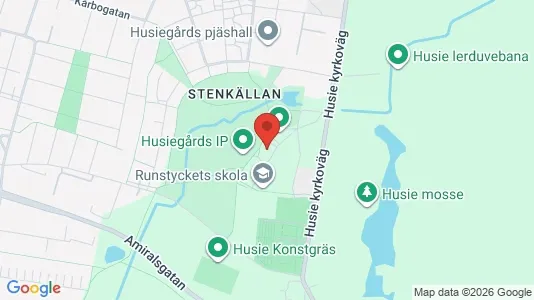 Kontorslokaler att hyra i Husie - kort over placeringen