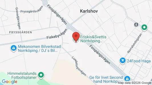 Kontorslokaler att hyra i Norrköping - kort over placeringen