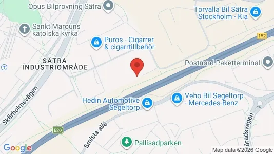 Kontorslokaler att hyra i Söderort - kort over placeringen