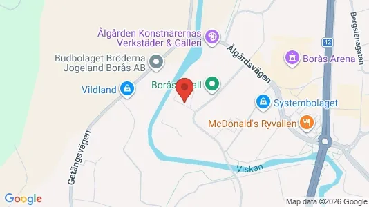 Kontorslokaler att hyra i Borås - kort over placeringen