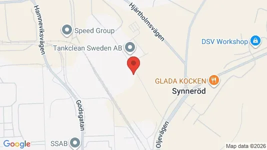 Industrilokaler att hyra i Västra hisingen - kort over placeringen